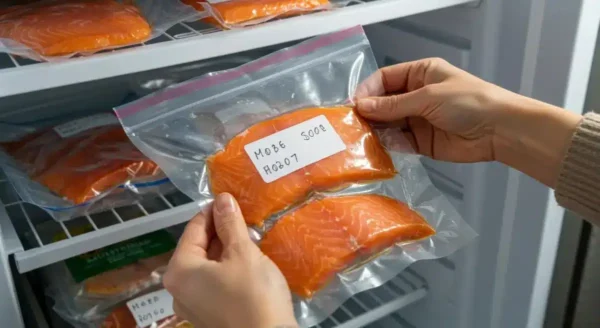 Ultimate Smoked Salmon Crossword Clues Properly sealed smoked salmon in a vacuum bag, ready for freezing.