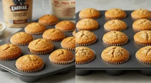 The Ultimate Guide To Kodiak Cakes Muffins Side-by-side comparison of Kodiak pancake mix muffins and traditional muffin mix, highlighting texture differences.