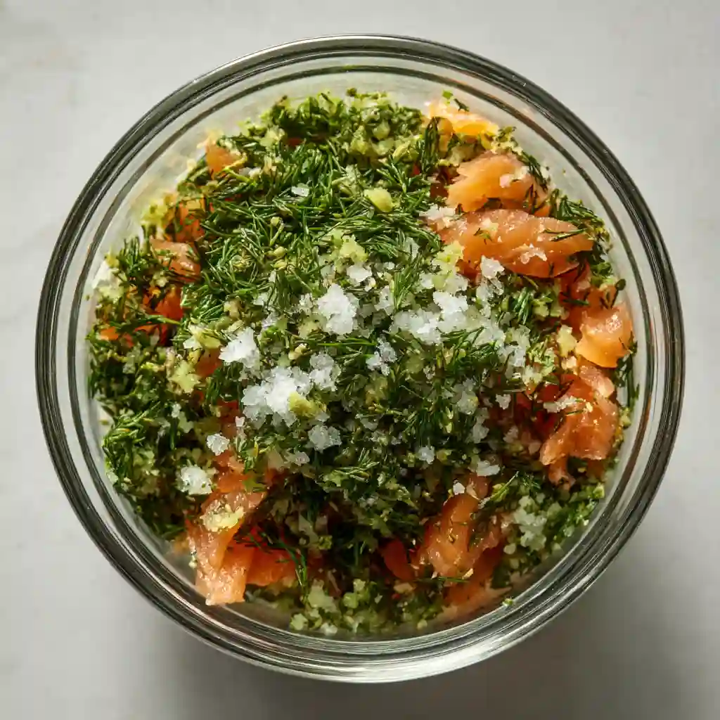 Smoked Trout Brine: The Only Recipe You’ll Ever Need Smoked trout brine with dill, garlic, and sea salt in a clear glass bowl