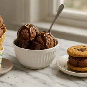 Homemade Chocolate Ice Cream Recipe (No-Churn, Creamy & Rich) creative ways to serve homemade chocolate ice cream