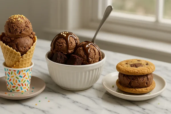 Homemade Chocolate Ice Cream Recipe (No-Churn, Creamy & Rich) creative ways to serve homemade chocolate ice cream