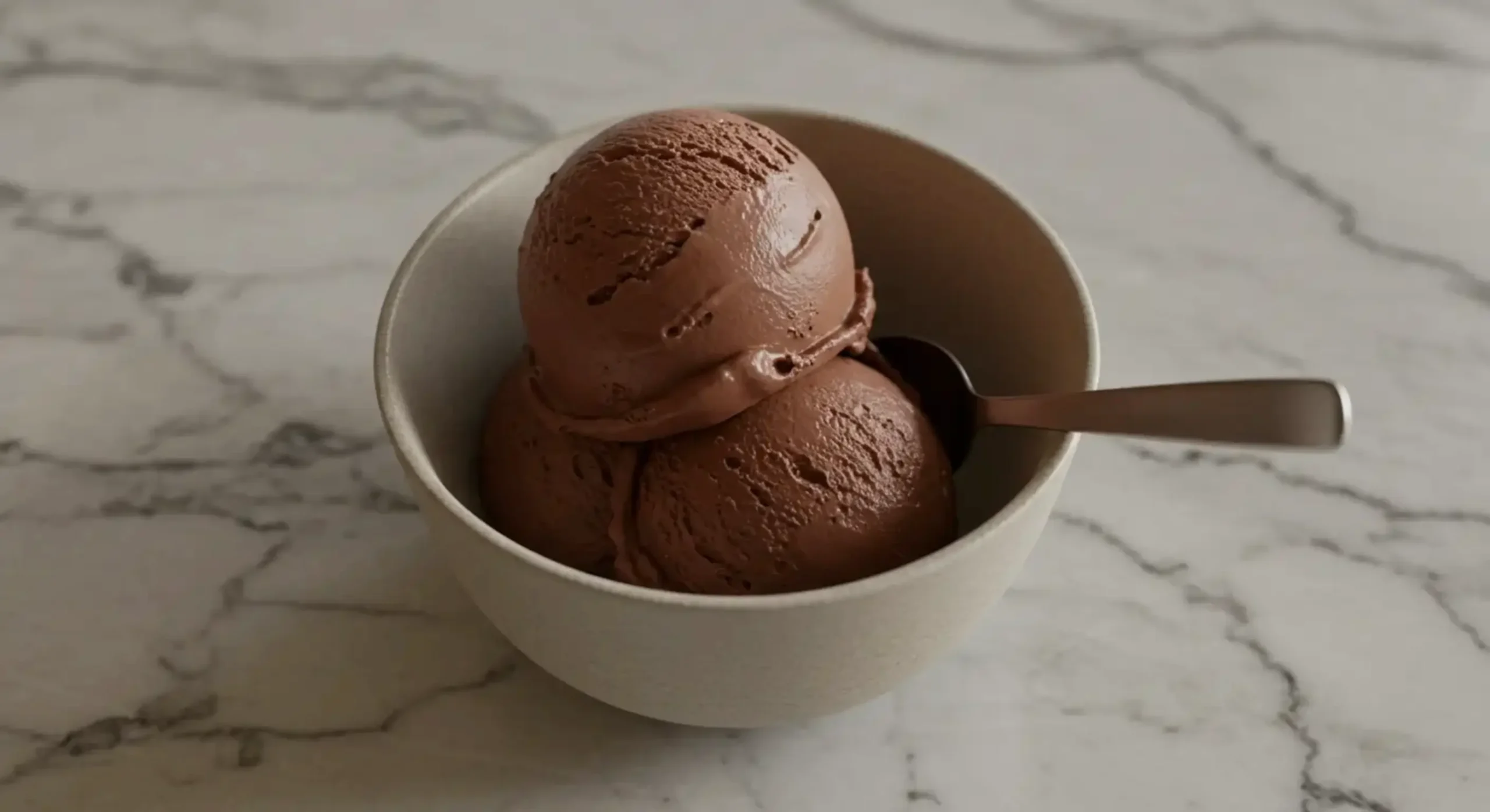 Homemade Chocolate Ice Cream Recipe (No-Churn, Creamy & Rich) homemade chocolate ice cream in bowl