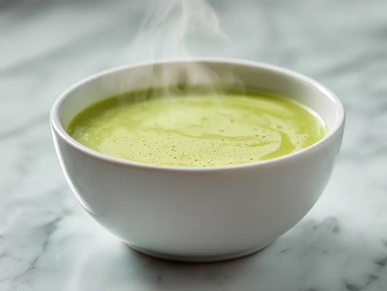 Asparagus and Zucchini Soup: Light, Creamy, and Ready in 30 Minutes asparagus and zucchini soup creamy texture in white bowl