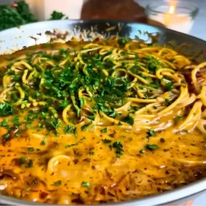The Best Caramelized Onion and Garlic Spaghetti Caramelized onion and garlic spaghetti in golden creamy sauce,