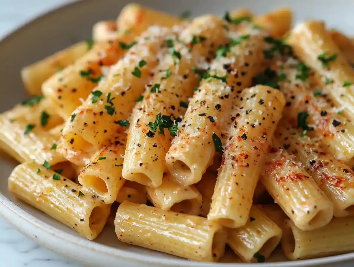 Penne Pasta and Alfredo Sauce: Creamy Perfection in Just 25 Minutes Penne pasta and alfredo sauce served creamy