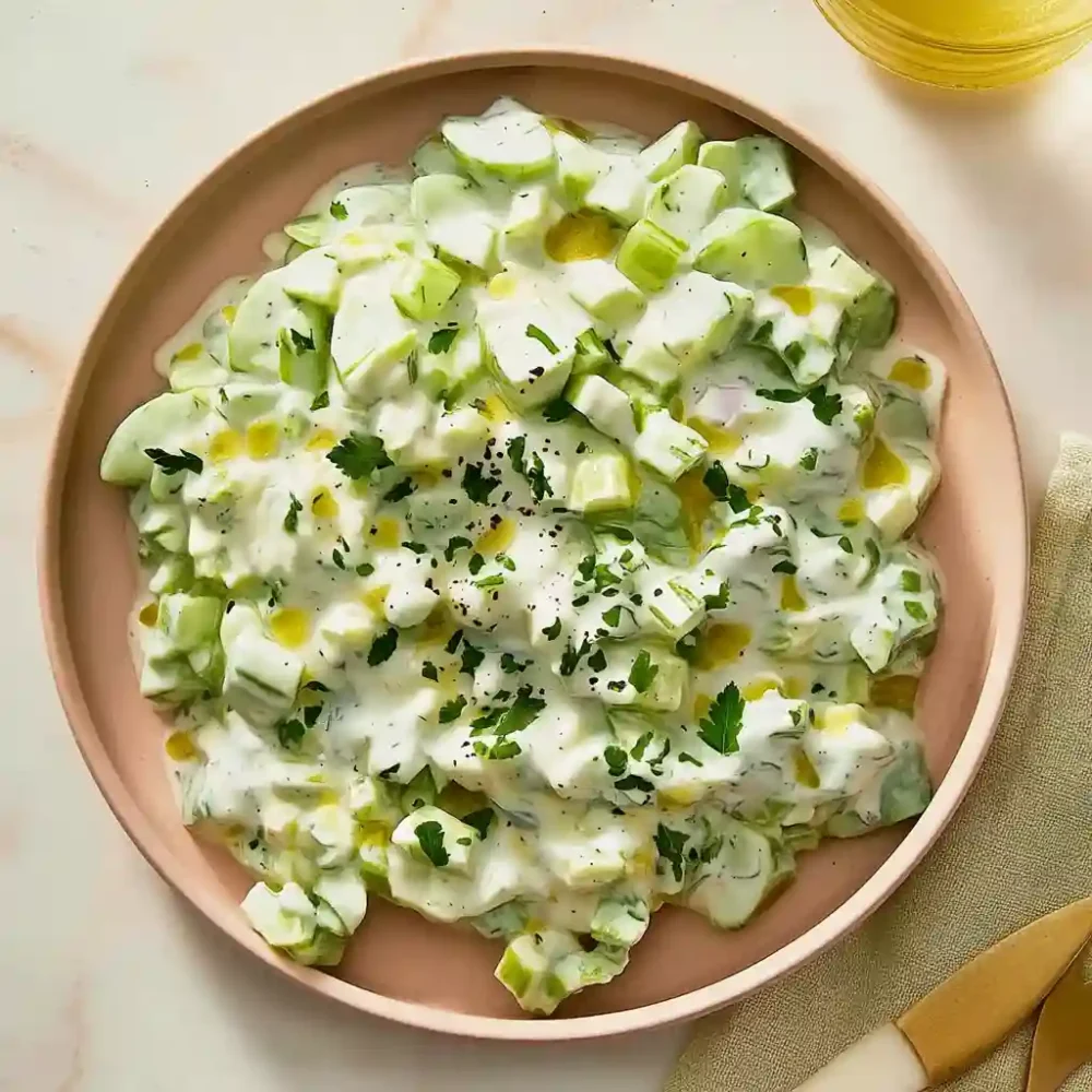 Cucumber Yogurt Salad Protein That’s Fresh, Light and Full of Flavor cucumber-yogurt-salad-protein-bowl