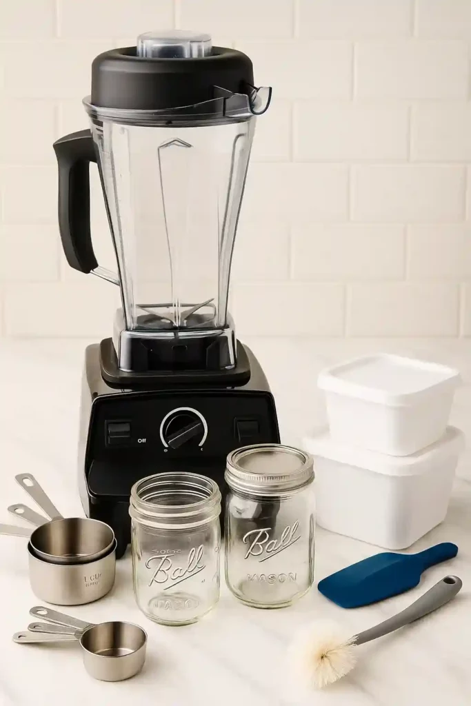 How to Make a Smoothie: Easy, Creamy & Delicious in Minutes How to make a smoothie with blender, jars and kitchen prep essentials