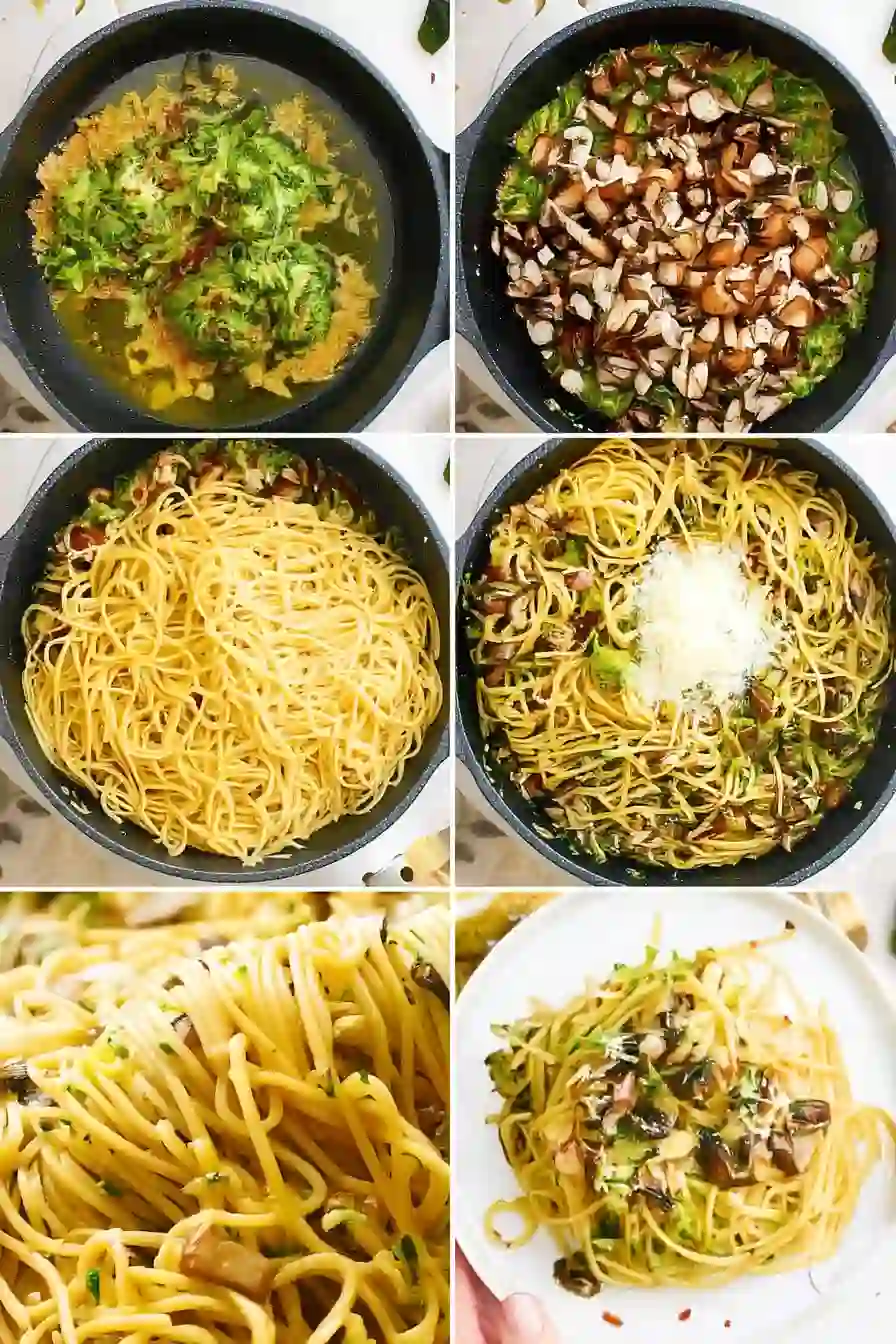 Pasta with Zucchini and Mushrooms – Your 20-Minute Weeknight Saver Pasta with zucchini and mushrooms cooking step-by-step