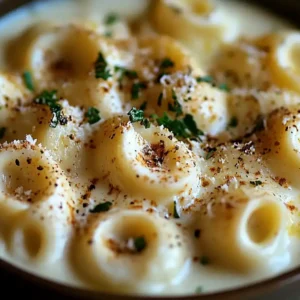 Tortellini sauce Alfredo: the ultimate 25-minute comfort dinner Tortellini sauce Alfredo served in a white bowl, creamy and topped