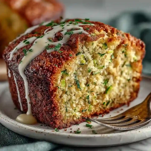 zucchini bread 100 days of real food served on white plate