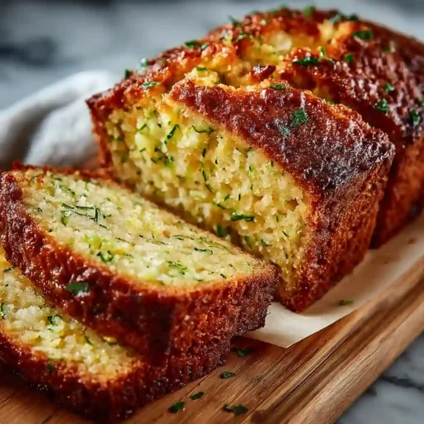 Neatly wrapped slices of zucchini bread ready for freezing