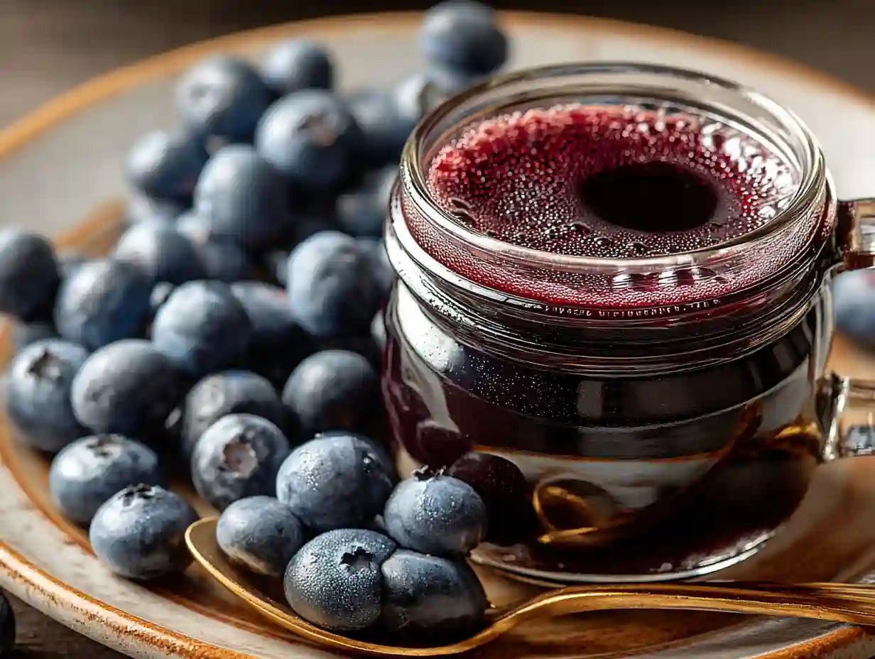 Blueberry Coffee Syrup in 15 Minutes—Simple & Natural blueberry coffee syrup recipe