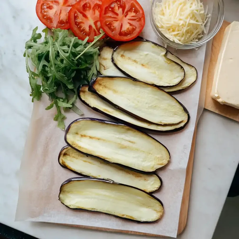 Crispy cheesy eggplant wraps ingredients