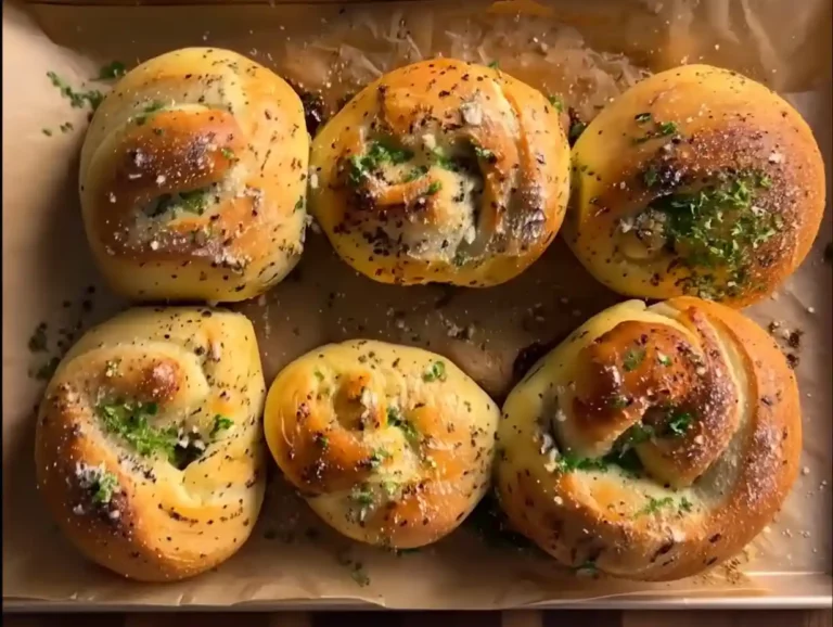 Giant Garlic Knots – Soft, golden, and bursting with homemade flavor warm giant garlic knots brushed with garlic butter and herbs