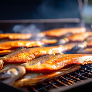 Hot Smoked Trout: How to Smoke Trout at Home for Maximum Flavor Hot smoked trout fillets resting on a pellet smoker