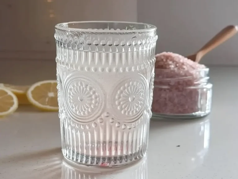 Japanese Pink Salt Recipe for Morning Detox & Weight Loss Himalayan pink salt in warm detox drink