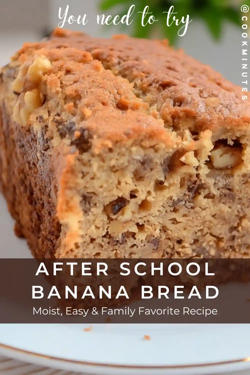 After School Banana Bread Recipe – Easy, Moist & Family Favorite after school banana bread recipe slice, moist and cozy with walnuts