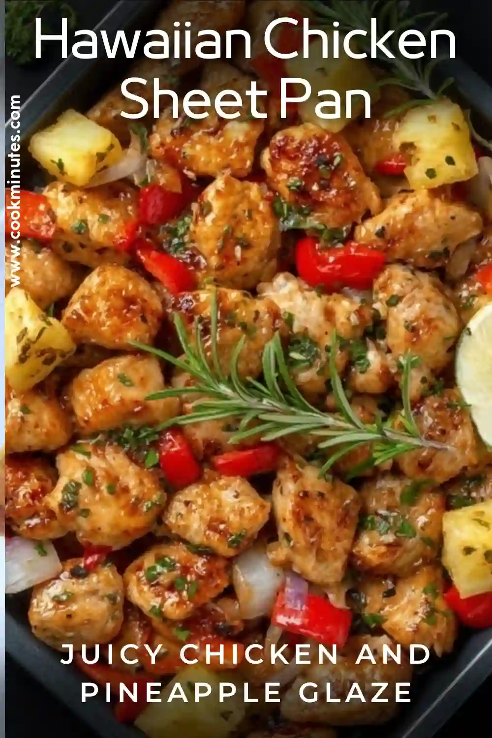 Hawaiian Chicken Sheet Pan: A Tropical Family Dinner Hawaiian Chicken Sheet Pan juicy chicken chunks with pineapple, peppers, and herbs in a single pan