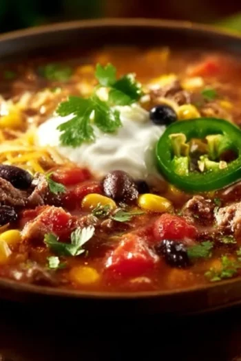 Taco Soup Recipe – Creamy, Spicy & Packed With Flavor Creamy Taco Soup is more than just a meal; it’s a cozy hug in a bowl. This recipe transports me back to family gatherings where laughter mingled with the tantalizing aroma of spices. It’s a beloved dish swathed in rich, creamy layers and vibrant flavors, perfect for weeknight dinners or casual get-togethers. Whether it's a chilly evening or simply a craving for comfort food, this creamy delight will warm your heart and soul with every luscious spoonful. taco soup