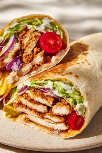 Fried Pickle Ranch Wraps – Crispy, Creamy & Flavor-Packed Lunch Idea Fried Pickle Ranch Wraps are the ultimate comfort food, bringing together crunchy, tangy fried pickles with the creamy coolness of ranch dressing, all wrapped up in a warm tortilla. I remember the first time I had a fried pickle, my husband and I stumbled upon a local diner that served them as an appetizer. The sizzle as they came out of the fryer, that golden-brown color, and the first bite left us instantly hooked. Now, I’ve turned that obsession into a quick and easy wrap that our kids love too. Perfect for weeknight dinners or casual gatherings, these wraps are sure to impress. So, let’s dive into making these delightful Fried Pickle Ranch Wraps together! Fried Pickle Ranch Wraps