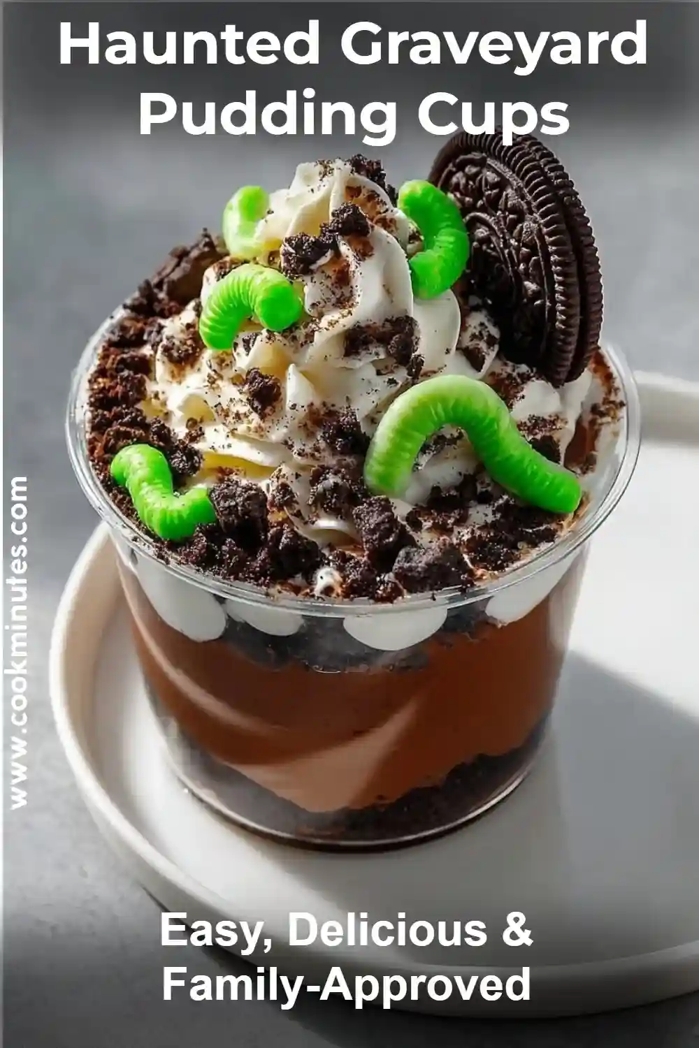 Haunted Graveyard Pudding Cups Haunted Graveyard Pudding Cups are fun desserts