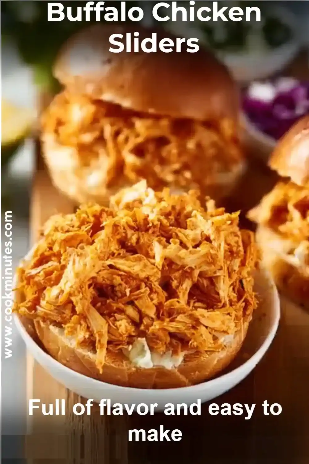 Buffalo Chicken Sliders: Spicy, Cheesy, and Perfect for Game Day Buffalo chicken sliders filled with shredded spicy chicken, melted cheese, and soft buns.