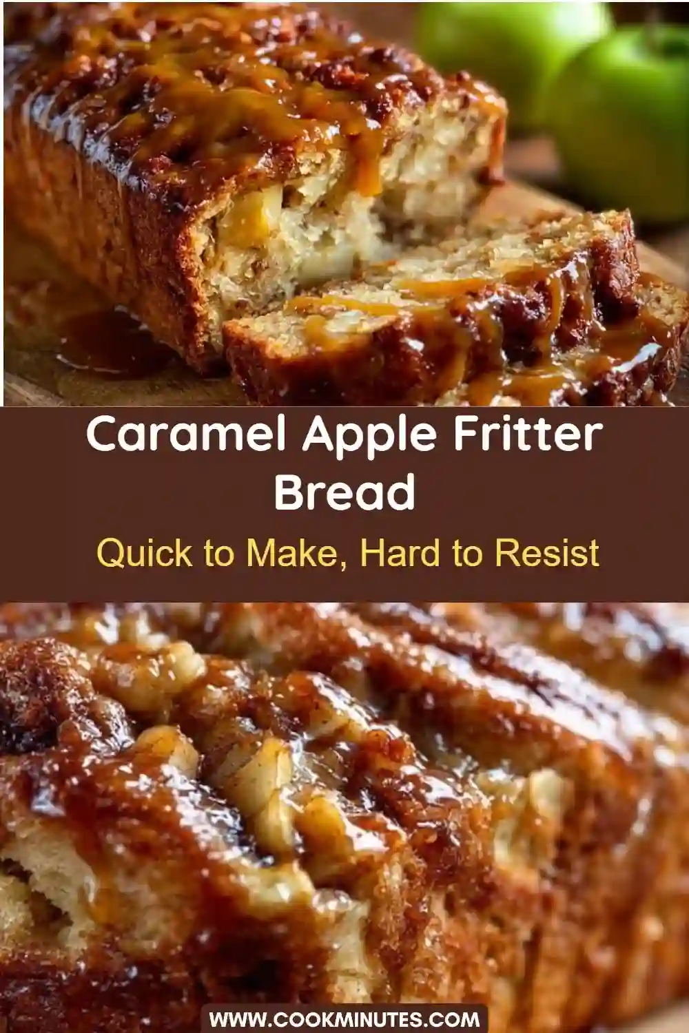 Caramel Apple Fritter Bread: Moist, Sweet & Perfect for Fall Indulge in No-Fry Caramel Apple Fritter Bread That's Simply Irresistible