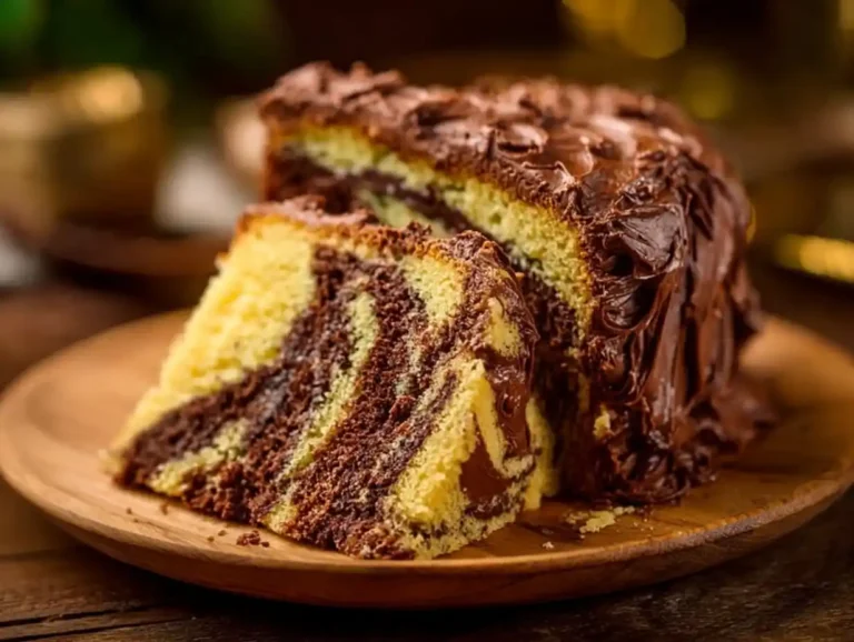 Winning Chocolate and Vanilla Cake with layers of rich chocolate and creamy vanilla frosting