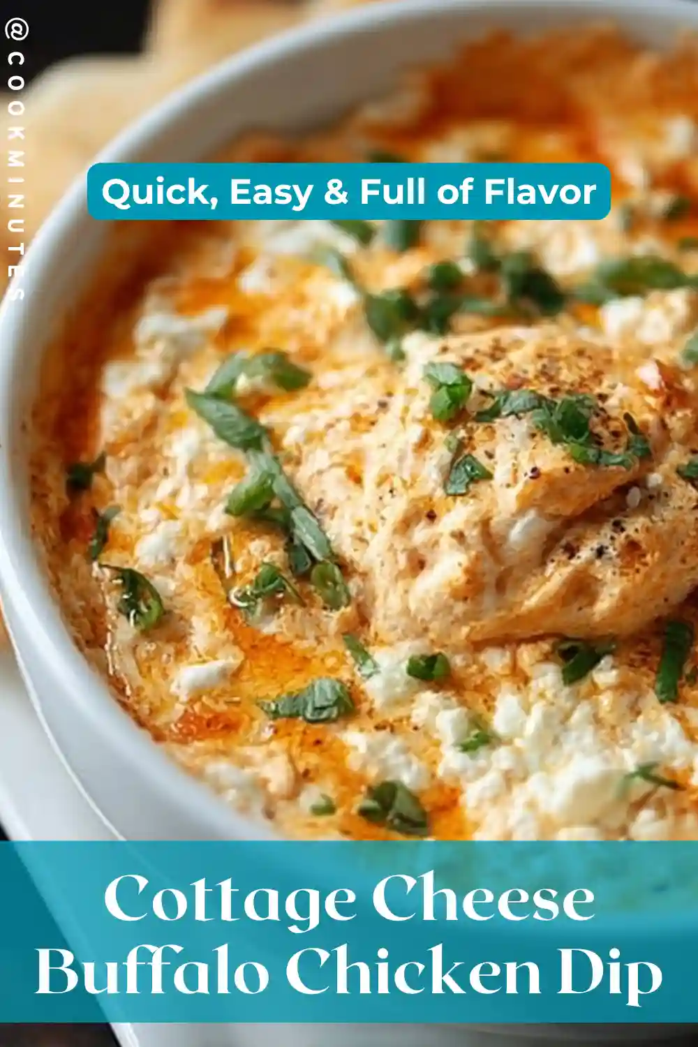 Cottage Cheese Buffalo Chicken Dip: A Spicy and Creamy Delight! Cottage Cheese Buffalo Chicken Dip