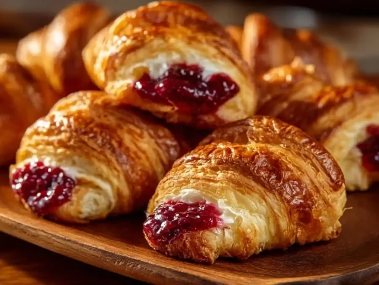 Cranberry Cream Cheese Crescent Bites on a serving platter