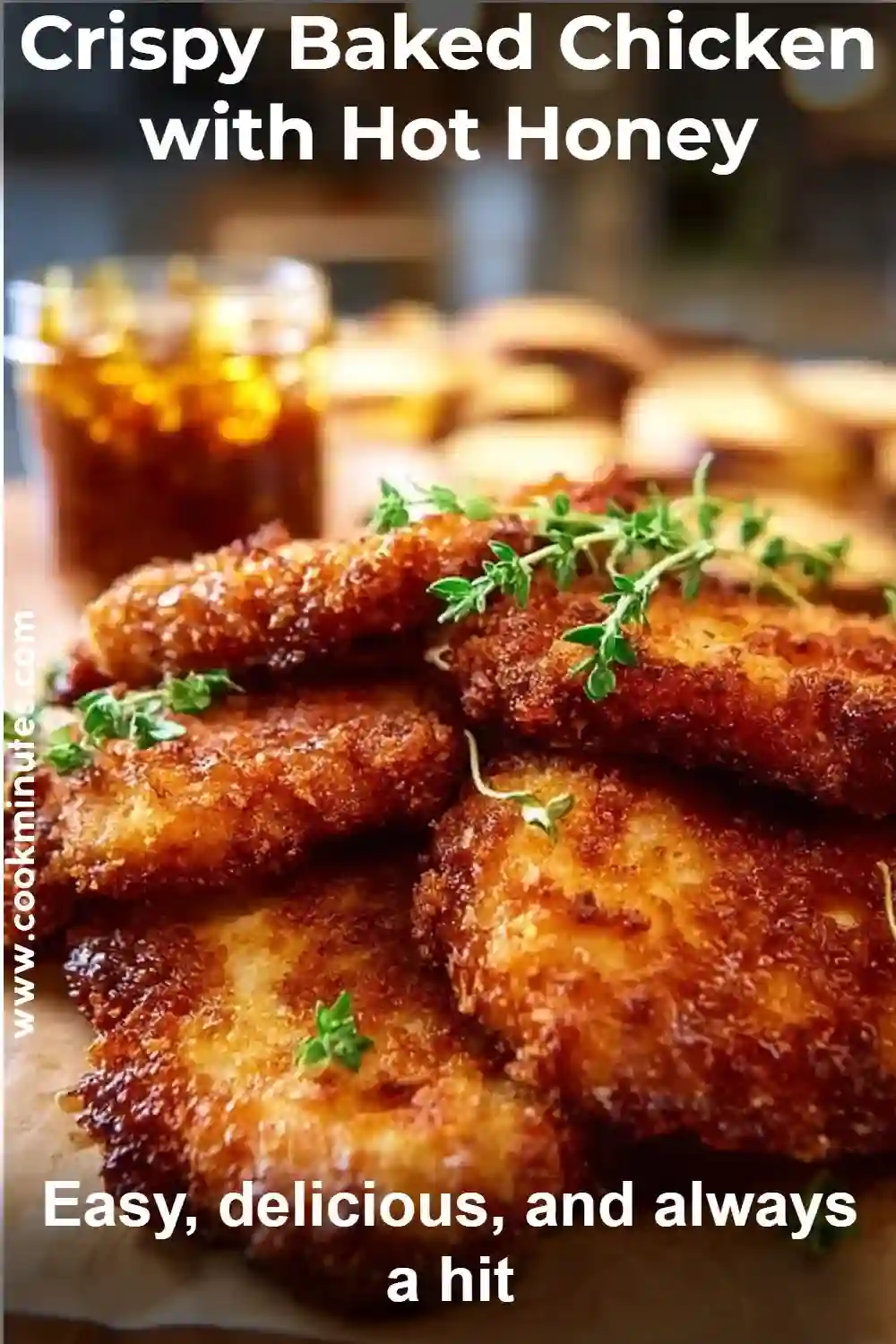 Crispy Baked Chicken with Hot Honey: A Flavorful Twist on a Classic Dish That Your Family Will Love Irresistibly Crunchy Crispy Baked Chicken with Hot Honey Drizzle