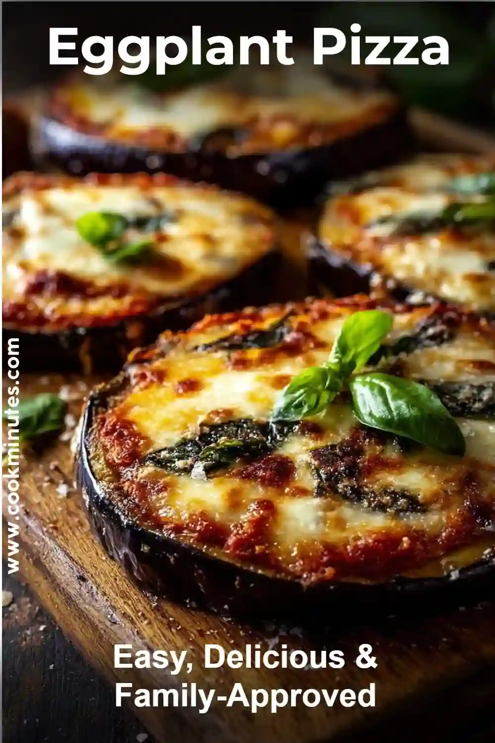 Delicious Eggplant Pizza ready to serve, a flavorful dish.