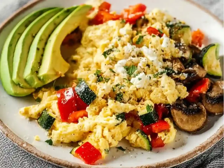 Healthy Egg Veggie Plate for a nutritious meal