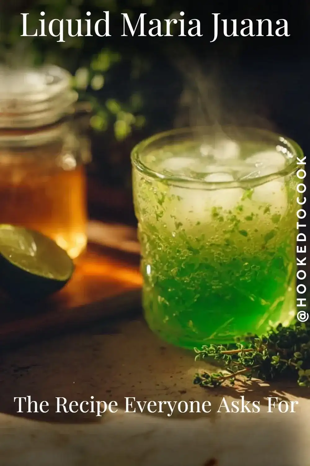 Liquid Maria Juana Drink Recipe - A vibrantly green tropical drink.