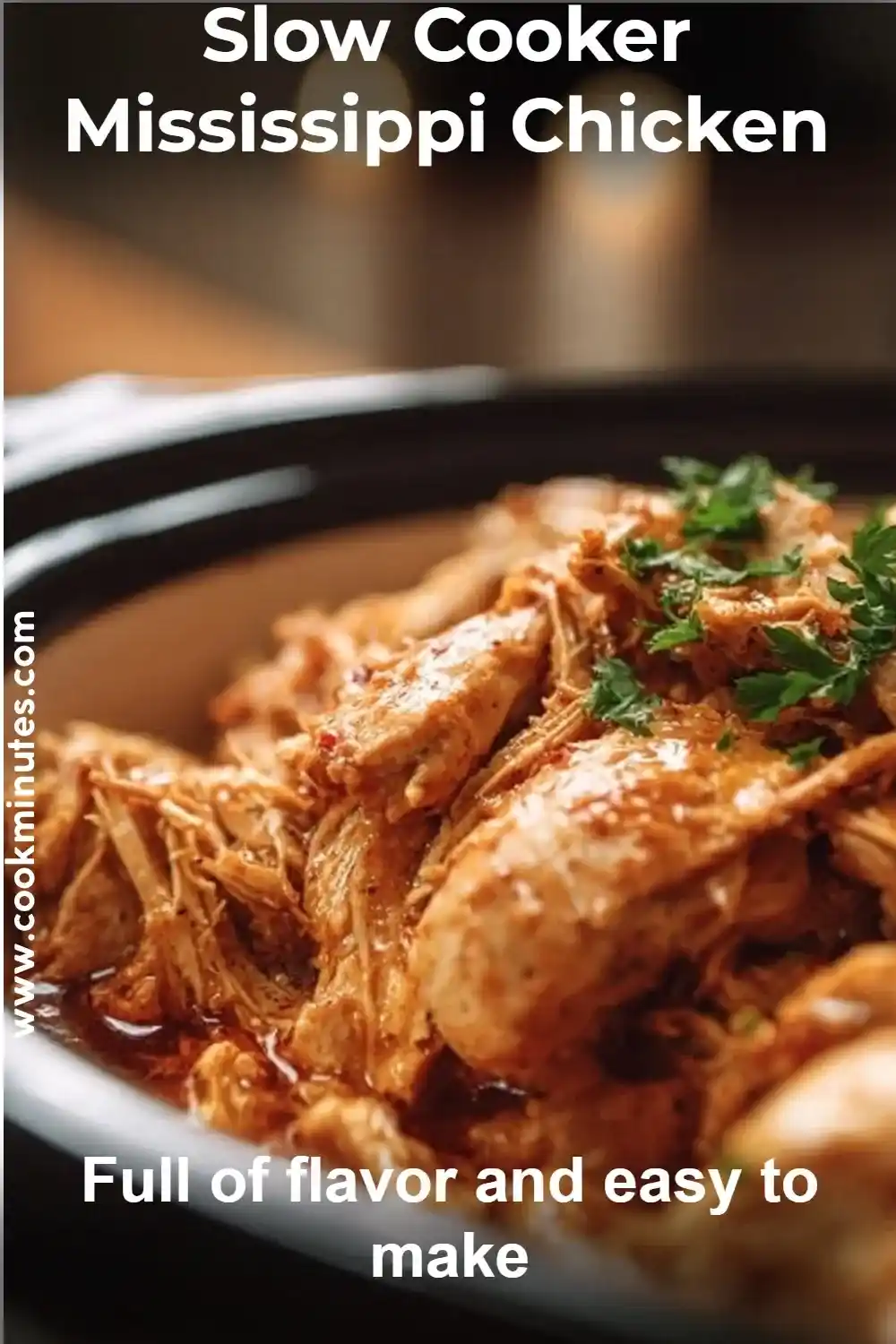 Slow Cooker Mississippi Chicken