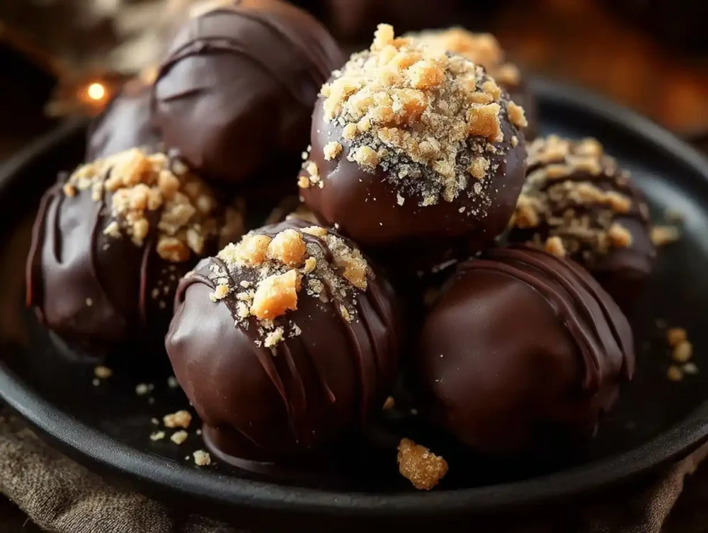 Delicious Peanut Butter Balls made with Rice Krispies