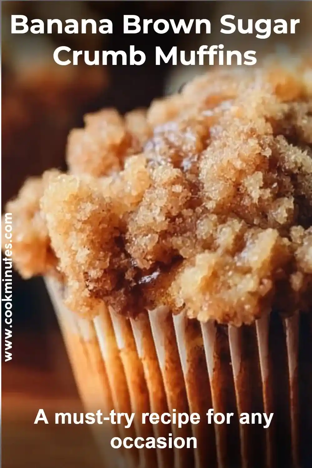Banana Brown Sugar Crumb Muffins – Easy and Moist Recipe Banana brown sugar crumb muffins with golden crumble topping and moist interior