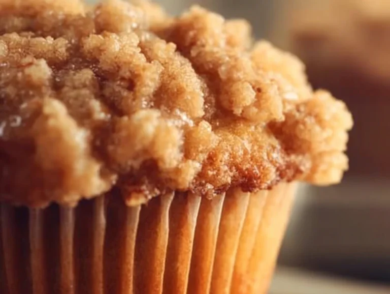 Banana Brown Sugar Crumb Muffins – Easy and Moist Recipe Freshly baked banana brown sugar crumb muffins on a cooling rack