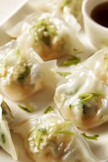 Cheesy Shrimp Scallion Dumplings: A Simple and Flavorful Culinary Delight These Cheesy Shrimp Scallion Dumplings are a deliciously flavorful twist on traditional dumplings, perfect for a cozy family dinner or a fun weekend project. Their creamy interior and satisfying texture will make them a fast favorite! Shrimp Scallion Dumplings