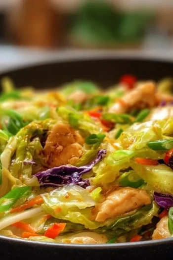 Chicken and Cabbage Stir-Fry – Healthy, Quick Weeknight Dinner Elevate your dinner game with this easy Chicken and Cabbage Stir-Fry. Chicken and Cabbage Stir-Fry
