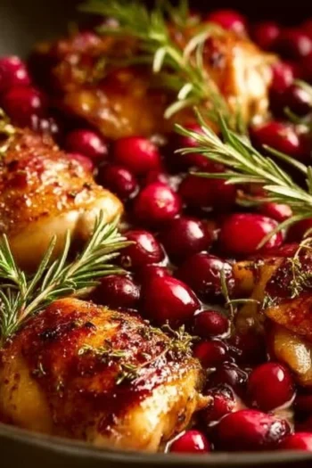 If you're looking for a dish that bursts with flavor without requiring hours in the kitchen, you've stumbled upon the right recipe. Cranberry Rosemary One Pan Chicken is not only visually stunning with its vibrant colors, but it also wraps you in a warm, comforting embrace as it fills your home with a delightful aroma. I remember making this for family gatherings, and almost instantly, everyone huddled around the table, captivated by the delicious smell. With just a handful of ingredients, this is a dish that will quickly become a weeknight favorite. cranberry rosemary one pan chicken