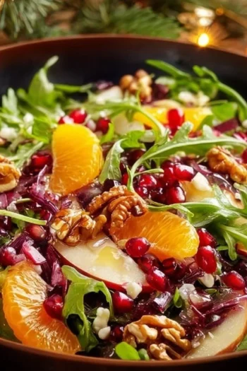 Delicious Christmas Salad with Honey Mustard Dressing is a festive delight that I love to whip up during the holiday season. It combines vibrant colors and fresh flavors that evoke the spirit of Christmas. When I serve this salad, everyone gathers around, drawn by the bright greens and the delightful scents wafting in the kitchen. Imagine the warmth of family coming together to share good food and create lasting memories! This salad, drizzled with a homemade honey mustard dressing, is not only pleasing to the eye but also a comforting blend of tastes that captures the essence of the holidays. I invite you to try this recipe, as it’s sure to become a cherished tradition at your gatherings! Christmas Salad with Honey Mustard