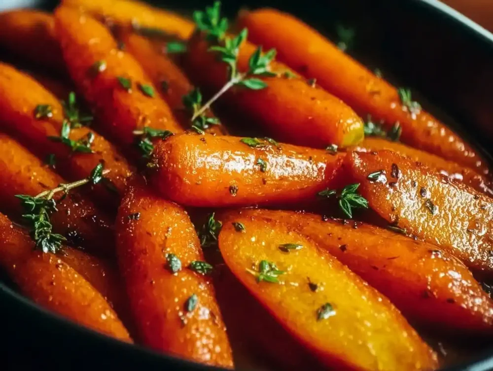 Glazed Carrots: A Sweet and Savory Delight Delicious glazed carrots cooked to perfection with a sweet and savory glaze.