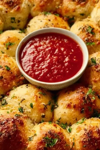 If you’re anything like me, the phrase “cheesy garlic bread” instantly elevates your mood. This Gluten-Free Cheesy Garlic Pull-Apart Bread is not only simple to whip up, but it delivers a sensational flavor profile that will dance on your palate. Imagine pulling apart warm, fluffy rolls filled with molten mozzarella cheese, all drizzled with a golden garlic butter. This bread is the perfect centerpiece for a cozy family dinner or an extravagant appetizer for guests, making it a must-try in your kitchen. Gluten-Free Cheesy Garlic Pull-Apart Bread