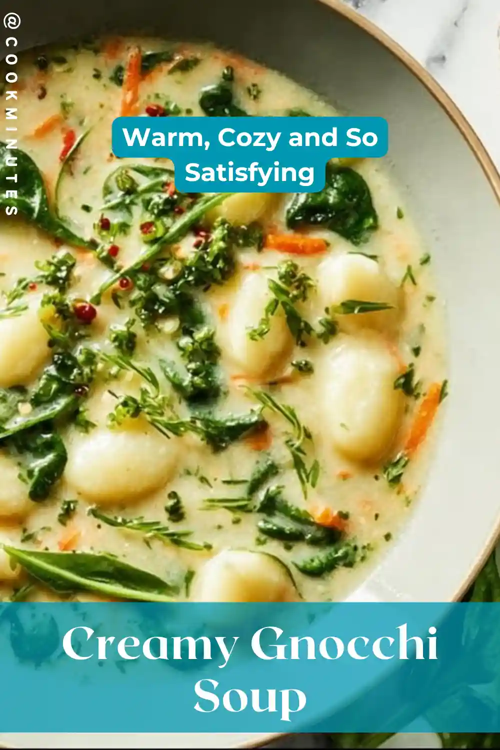 Delicious Creamy Gnocchi Soup with wholesome ingredients
