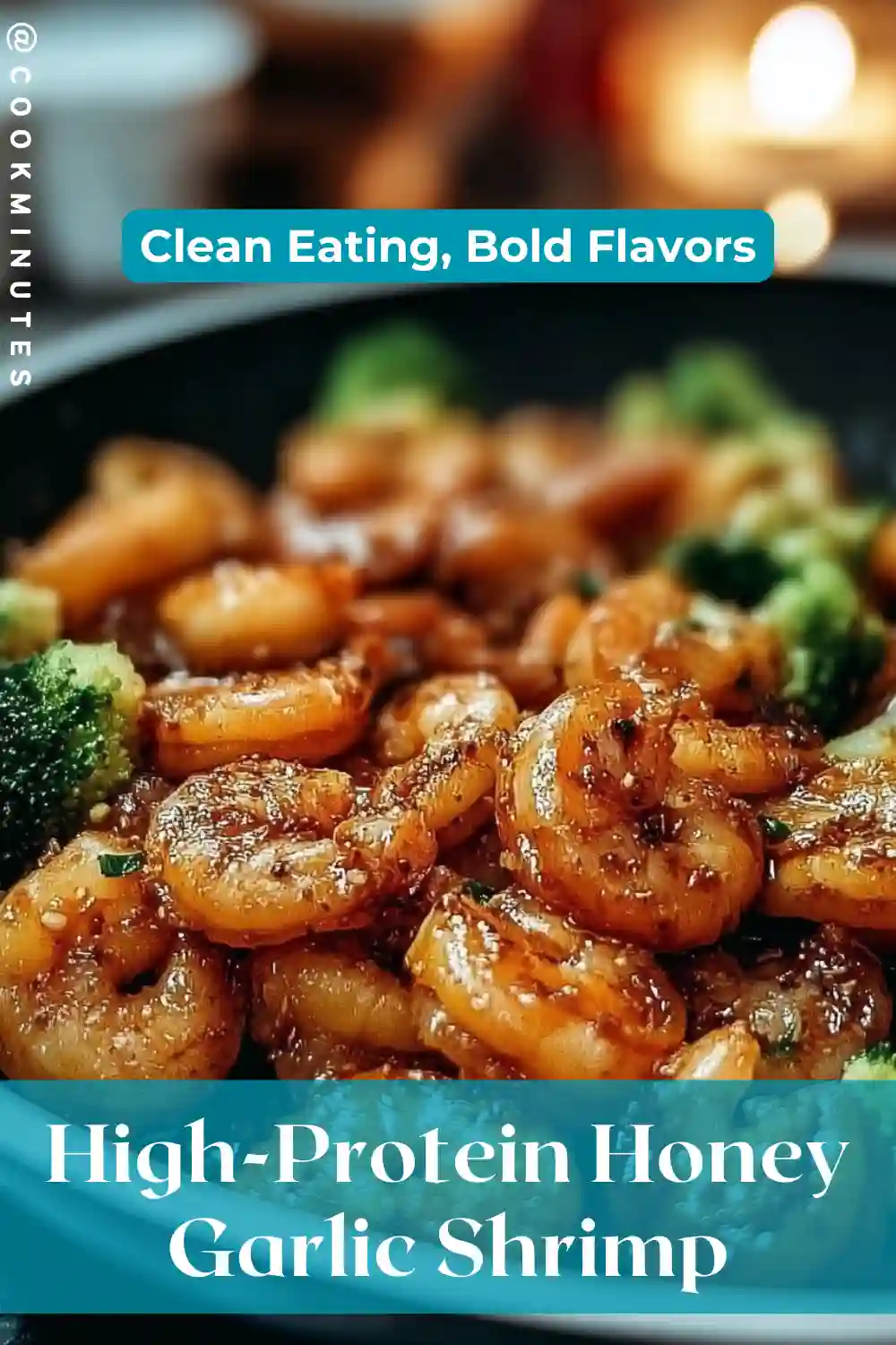 Succulent shrimp glazed in a sweet honey garlic sauce, elevating High-Protein Honey Garlic Shrimp to a delicious dinner option.