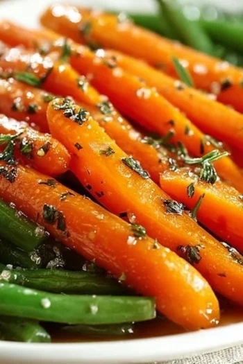 When I think of quick, delicious sides that elevate any meal, my mind immediately goes to Honey Glazed Carrots and Green Beans. This easy recipe is a nostalgic gem from my childhood, reminiscent of family dinners filled with laughter and warmth. It combines the natural sweetness of carrots with the crispiness of green beans, all brought together with a decadent honey glaze. Whether it's a special occasion or a Tuesday night, this dish invites an enticing aroma and vibrant colors to your table. Join me in whipping up this delightful dish! Glazed Carrots and Green Beans