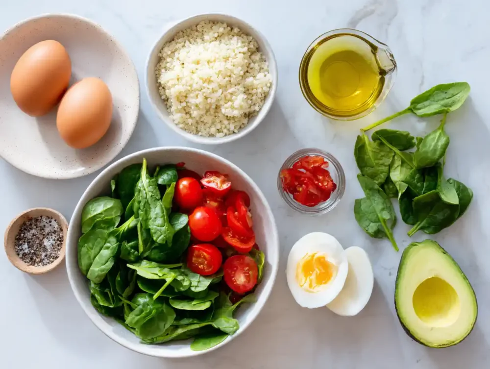 Scrambled Egg Bowl: A Colorful and Wholesome Morning Delight ingredients for Perfect Scrambled Egg Bowl