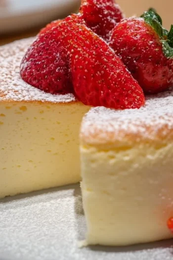 Indulge in the delicate and fluffy world of Japanese Cheesecake - a perfect blend of flavors and textures that melt in your mouth. Its lightness belies its rich taste, making it an irresistible treat! Japanese Cheesecake