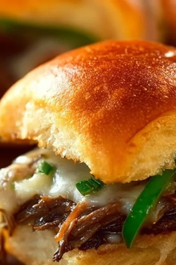 These Steak and Veggie Sliders are a delightful treat for any gathering. With their perfect balance of savory and refreshing, they deliver a mouthwatering punch in each bite. When I think of a casual dinner with friends or a fun family movie night, these sliders always come to mind. Packed with thinly sliced steak, fresh veggies, and bubbling cheese, they invite you to dig in, making them an instant hit at any meal. The combination of crispy slider buns and the vibrant colors of bell peppers and onions will have everyone reaching for seconds! Steak and Veggie Sliders